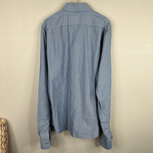 Abercrombie & Fitch‎ Men's Striped Button Down Muscle Shirts Long Sleeve Size L - Picture 2 of 12